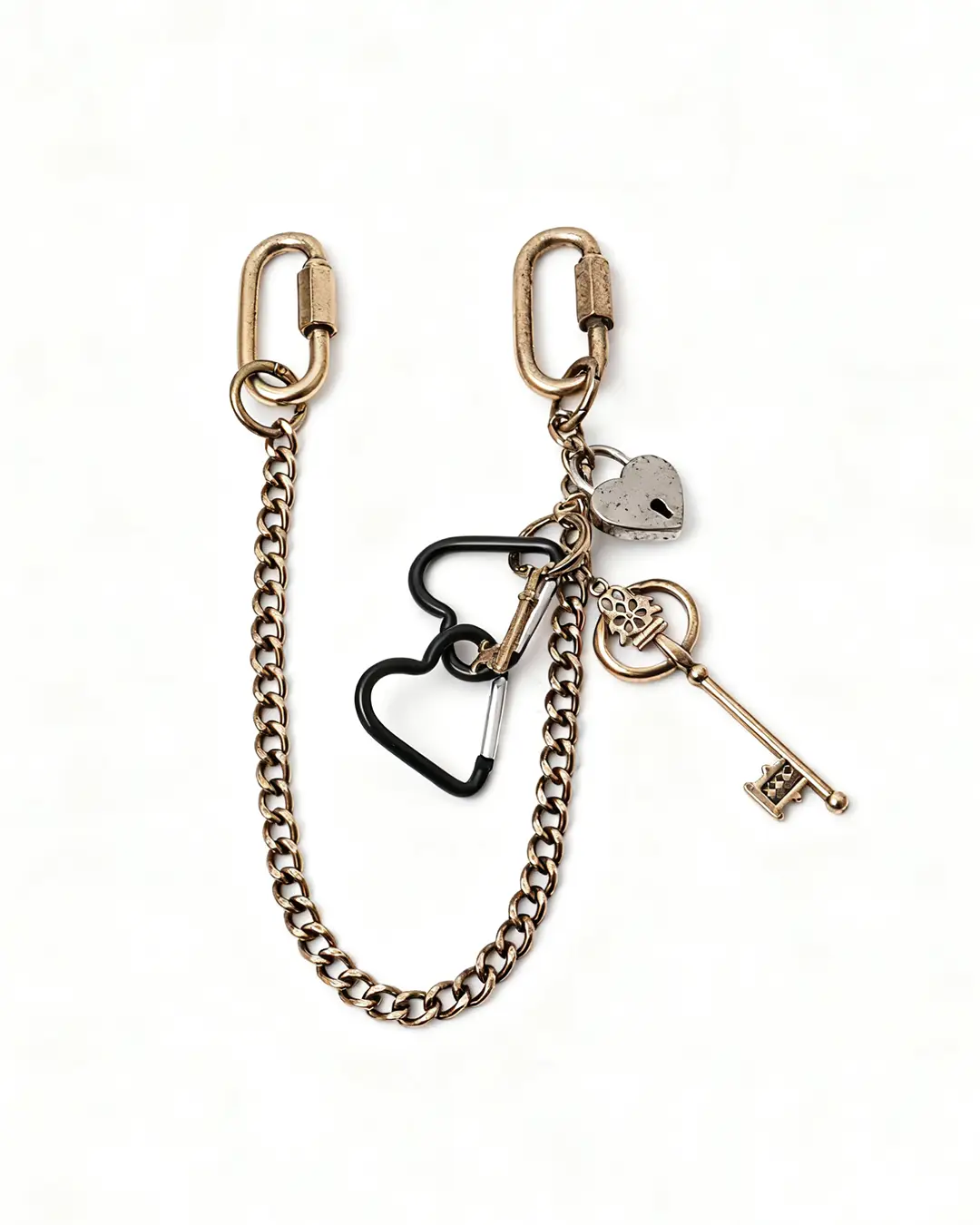 23-1 Heart Chain Bag Charm & 23 1