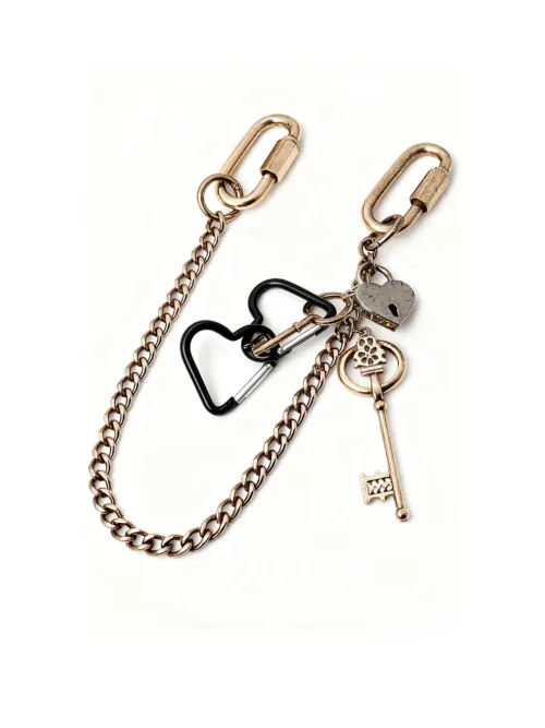 Heart Chain Bag Charm