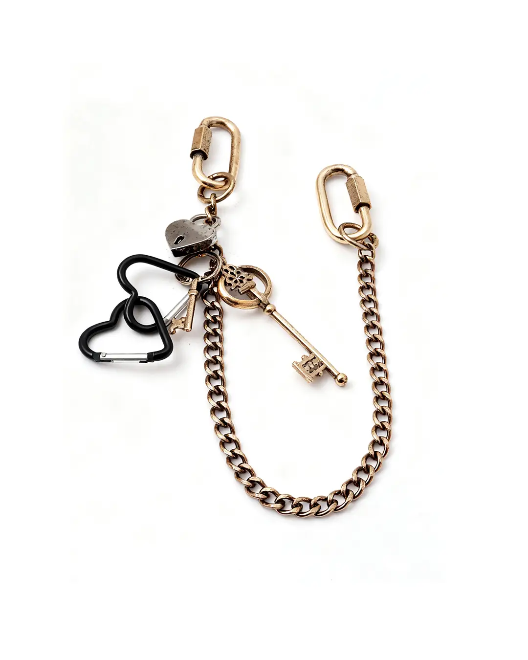23-3 Heart Chain Bag Charm & 23 3