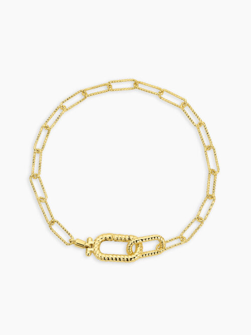 14k Gold Plated Bracelet Round