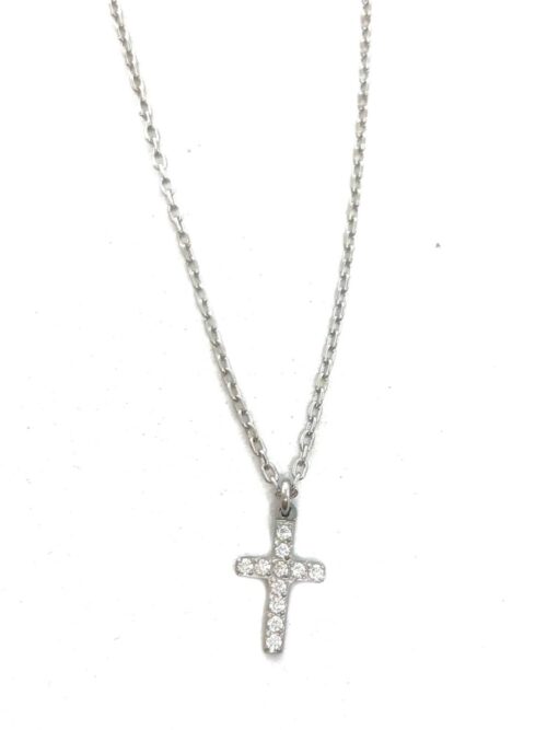 Diamond Crystal Cross Necklaces