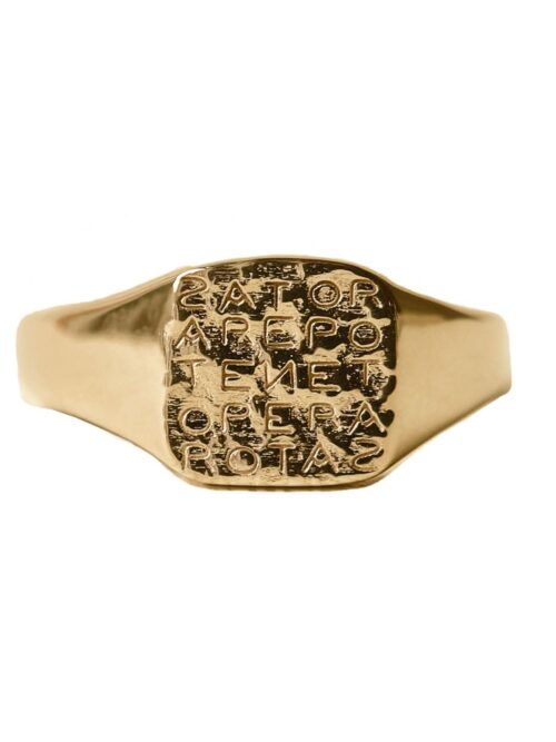 Mens Gold Ring Bold Masculine Design