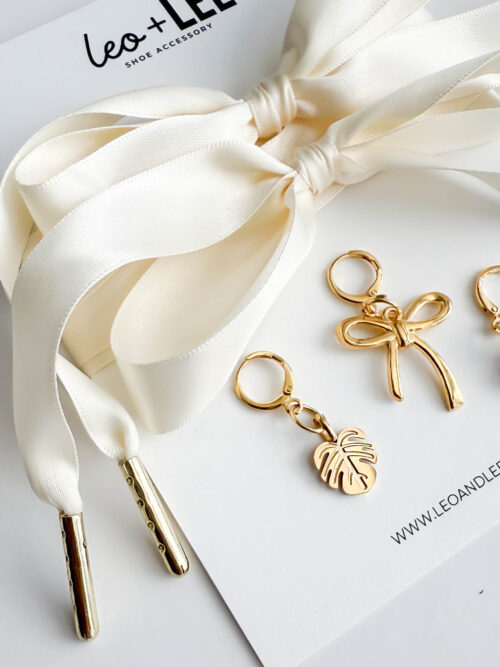 Satin Lace Fruit Leaf Shoes Charm